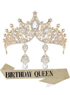 Baroque Queen Crystal Wedding Tiara Crown